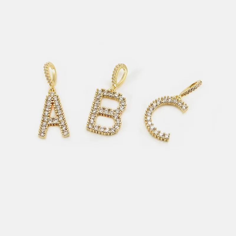 Początkowy wisiorek pozłacany