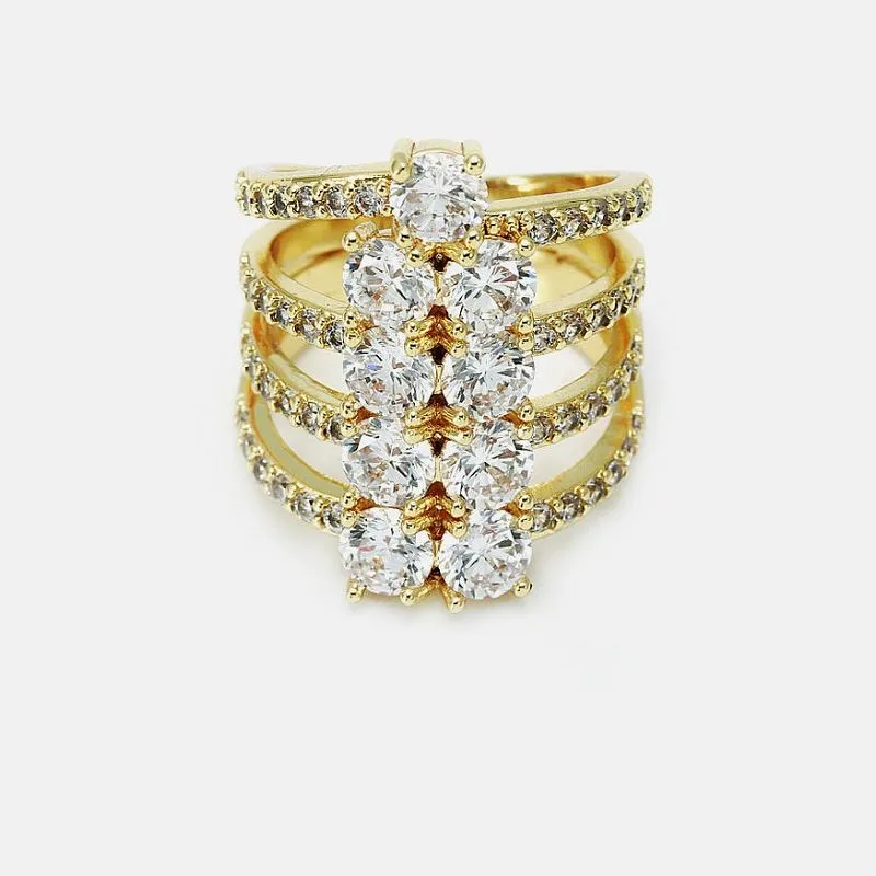 Luksusowy zestaw modnych pierścionków