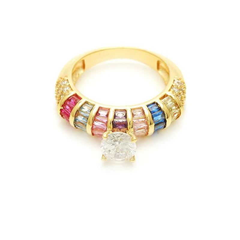 Wymieszaj damski pierścionek z cyrkonią