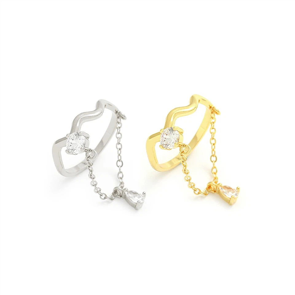 Nowa moda Cz Pierścień Kobiety