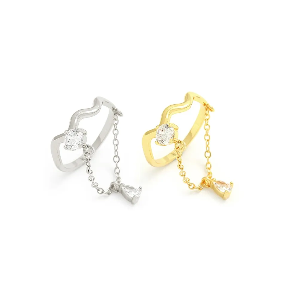 Nowa moda Cz Pierścień Kobiety