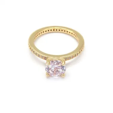 Sterling Silver White Cz Wedding Ring