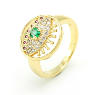 Vintage pierścień złego oka